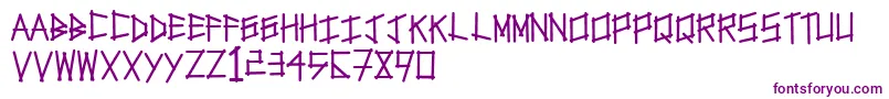 Tapetype Font – Purple Fonts on White Background