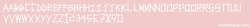 Tapetype Font – White Fonts on Pink Background