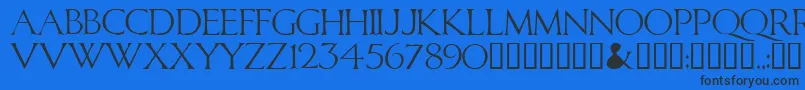 Calid Font – Black Fonts on Blue Background