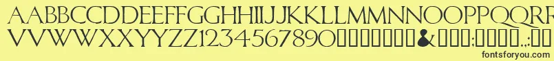 Calid Font – Black Fonts on Yellow Background