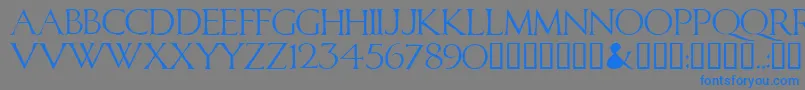 Calid Font – Blue Fonts on Gray Background