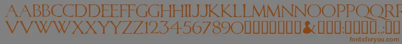 Calid Font – Brown Fonts on Gray Background