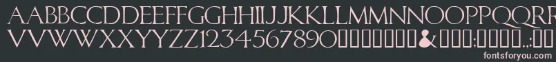 Calid Font – Pink Fonts on Black Background
