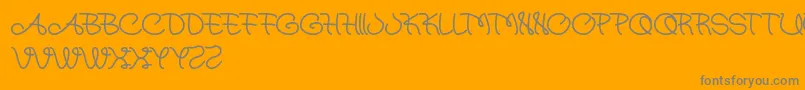 Atmostsphere-Schriftart – Graue Schriften auf orangefarbenem Hintergrund