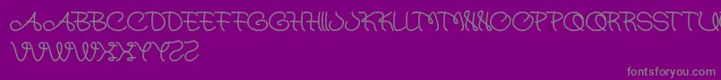 Atmostsphere Font – Gray Fonts on Purple Background