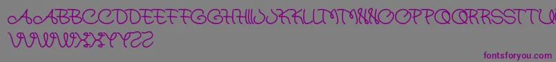 Atmostsphere Font – Purple Fonts on Gray Background