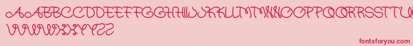 Atmostsphere Font – Red Fonts on Pink Background