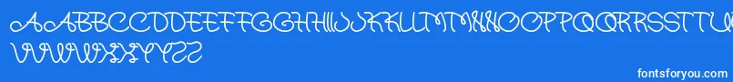 Atmostsphere Font – White Fonts on Blue Background