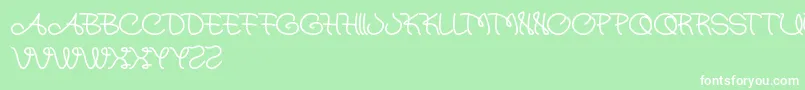 Atmostsphere Font – White Fonts on Green Background