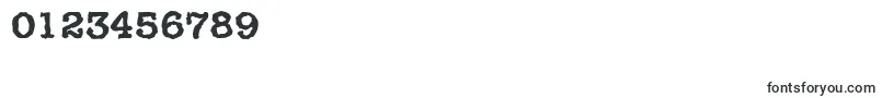 TypewriterrandomBold-Schriftart – Schriften für Zahlen und Nummern