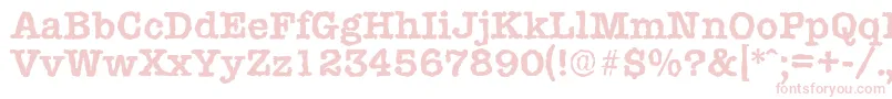 TypewriterrandomBold Font – Pink Fonts