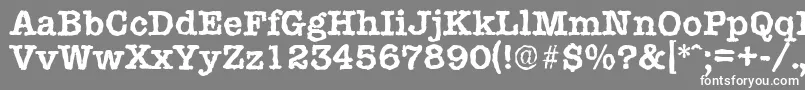 fuente TypewriterrandomBold – Fuentes Blancas Sobre Fondo Gris