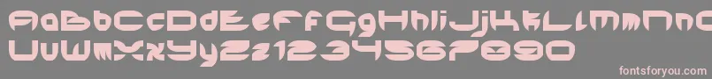 HardEdge Font – Pink Fonts on Gray Background