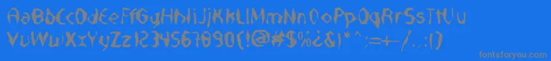 Шрифт NabateaDefharo – серые шрифты на синем фоне