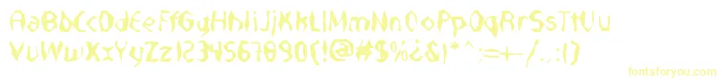 Шрифт NabateaDefharo – жёлтые шрифты