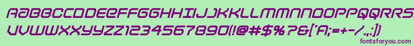 More about Lightbrigadextraboldital Font Lightbrigadextraboldital Font – Purple Fonts on Green Background
