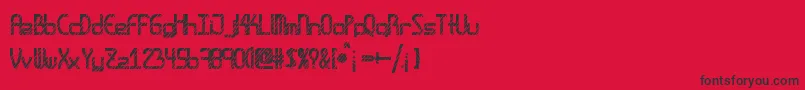 Amplitudesdisco Font – Black Fonts on Red Background