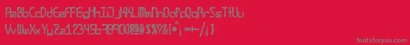 Amplitudesdisco Font – Gray Fonts on Red Background