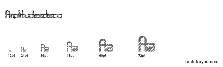 Amplitudesdisco Font Sizes