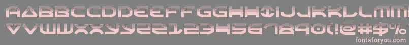 Oberonhalf Font – Pink Fonts on Gray Background
