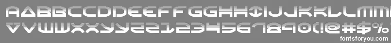 Oberonhalf-Schriftart – Weiße Schriften auf grauem Hintergrund