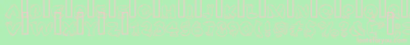 SafeFontGd Font – Pink Fonts on Green Background