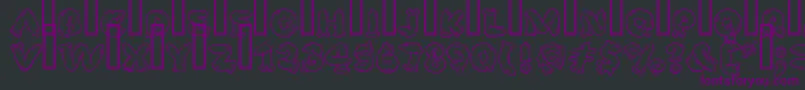 SafeFontGd Font – Purple Fonts on Black Background