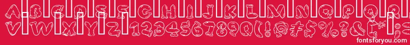 SafeFontGd Font – White Fonts on Red Background