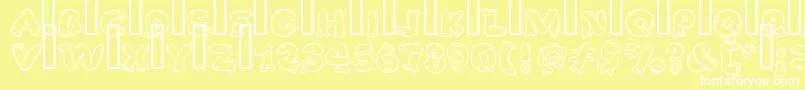 SafeFontGd Font – White Fonts on Yellow Background