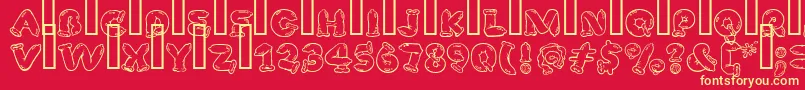 SafeFontGd Font – Yellow Fonts on Red Background