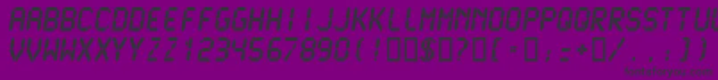 Lcdm2u Font – Black Fonts on Purple Background