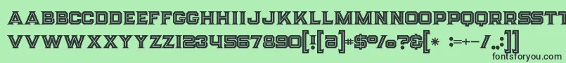 Strifeinline Font – Black Fonts on Green Background