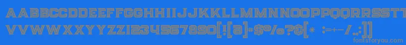 Strifeinline Font – Gray Fonts on Blue Background