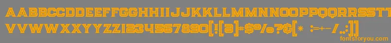 Strifeinline Font – Orange Fonts on Gray Background