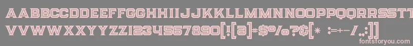 Strifeinline Font – Pink Fonts on Gray Background