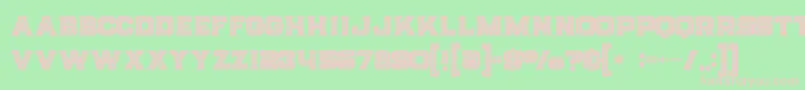 Strifeinline Font – Pink Fonts on Green Background