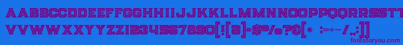 Strifeinline Font – Purple Fonts on Blue Background