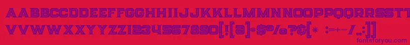 Strifeinline Font – Purple Fonts on Red Background