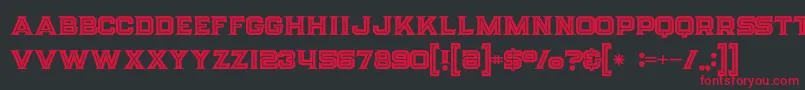 Strifeinline Font – Red Fonts on Black Background