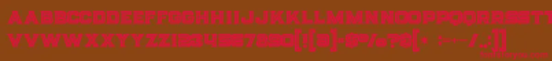 Strifeinline Font – Red Fonts on Brown Background