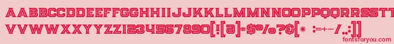 Strifeinline Font – Red Fonts on Pink Background