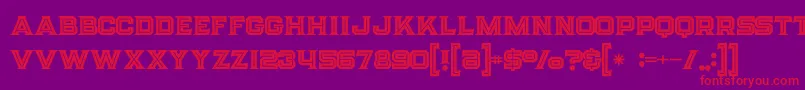 Strifeinline Font – Red Fonts on Purple Background