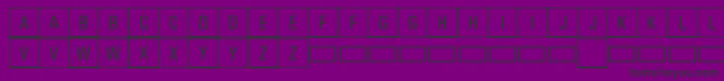 Jeuxcache Font – Black Fonts on Purple Background