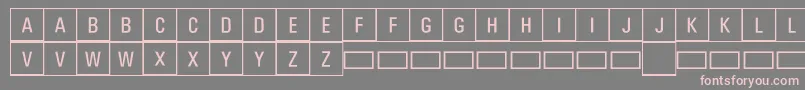 Jeuxcache Font – Pink Fonts on Gray Background