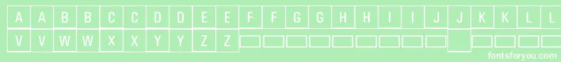Jeuxcache Font – White Fonts on Green Background