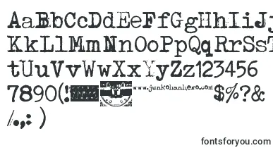 Typenoksidi font – print Fonts