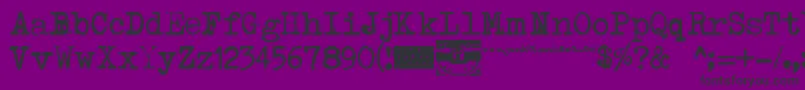 Typenoksidi Font – Black Fonts on Purple Background