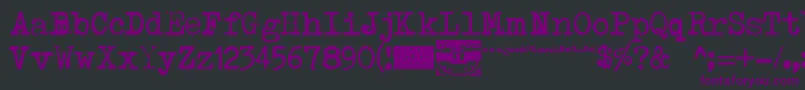 Typenoksidi Font – Purple Fonts on Black Background