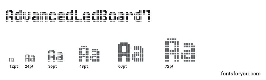 AdvancedLedBoard7 Font Sizes