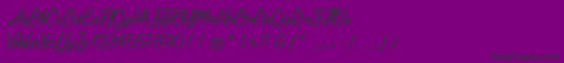 AgathaNeedsFlesh Font – Black Fonts on Purple Background